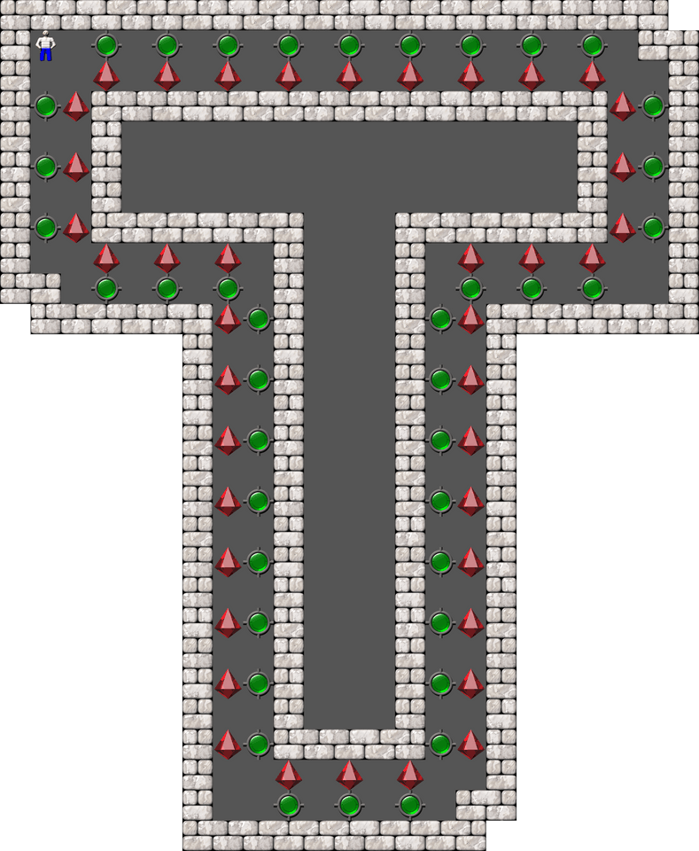 Sokoban Laizhufu and LZY Arranged level 72